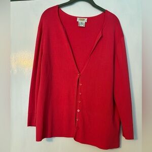 Talbots Vibrant Pink Women's Cardigan